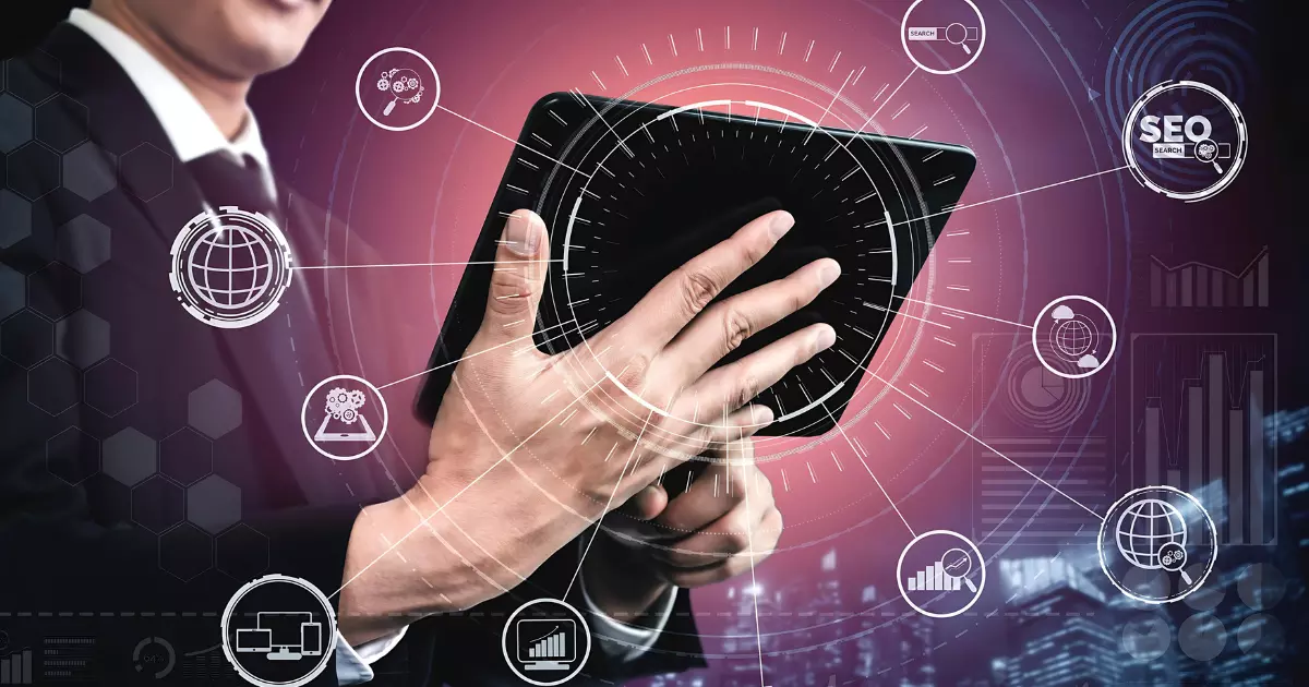 A person holding a tablet