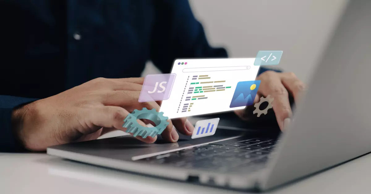 Hands typing on a computer