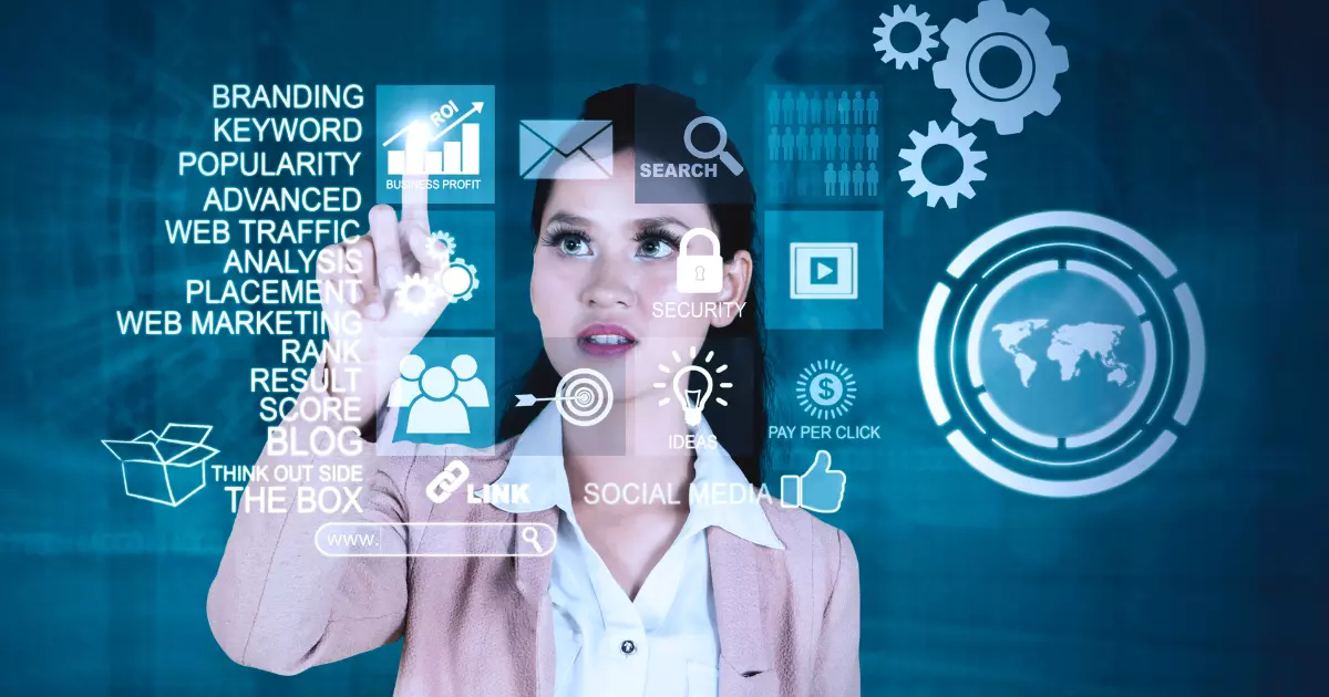A person touching a touch screen