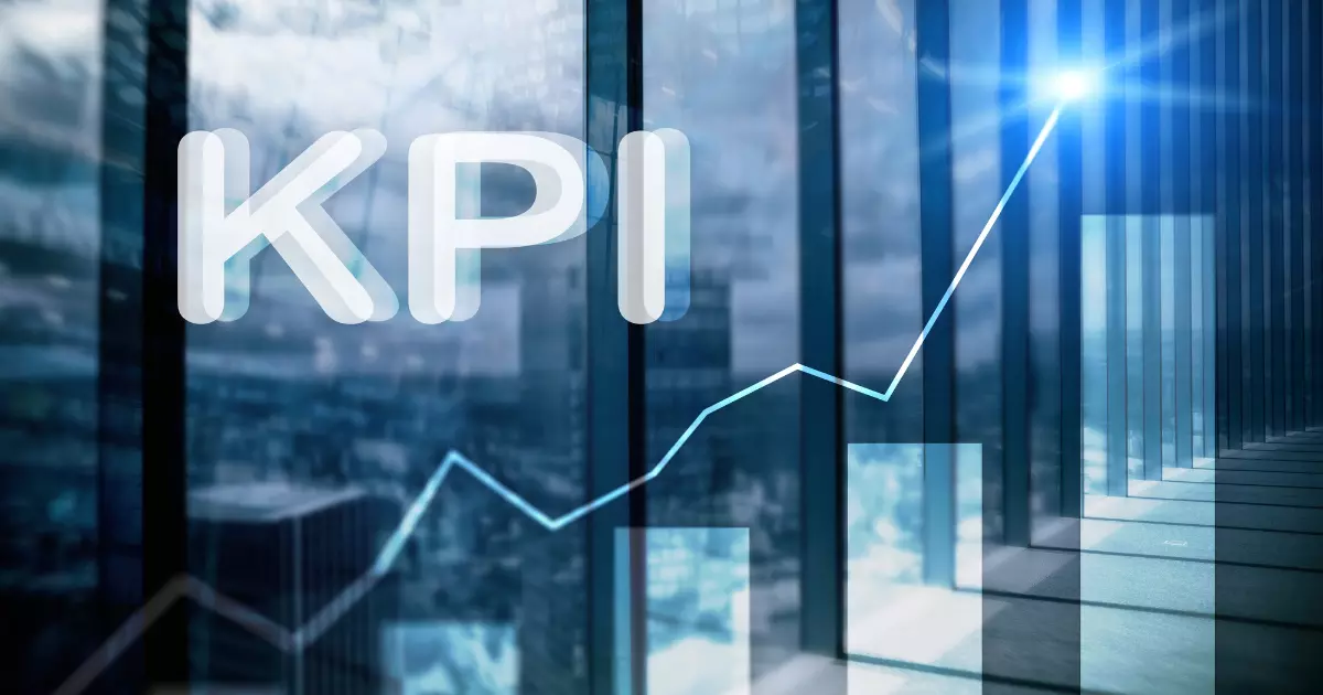 A close-up of a graph of KPI