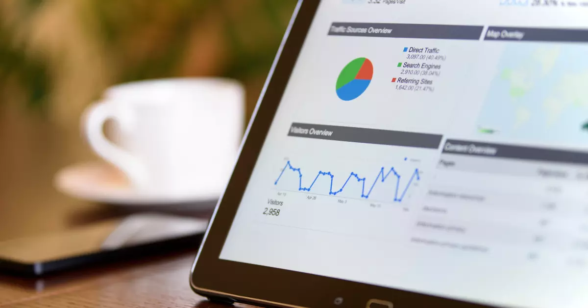 Google trends data on a tablet